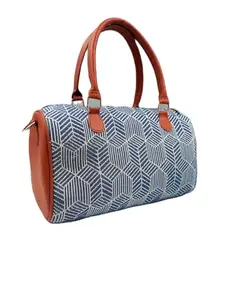 HOUSE OF DISANA Handcrafted Bags for Every Style Crafted Carriers Unique Handmade Bags Rexine & Jacquard Duffle Handbag for Women & Girls