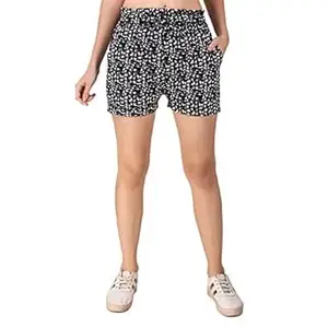 UZARUS Women's Regular Fit Urban Cotton Shorts