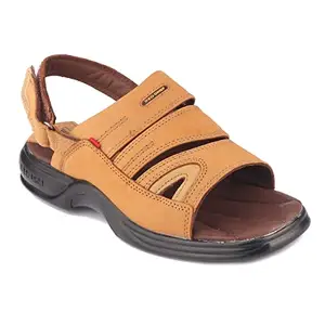 Red Chief Rust Leather casual sandals for men