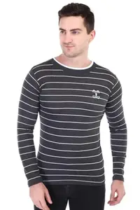 SUPPERSELL || Men's Full Sleeve Regular Fit Tshirt | Round Neck Cottonblend T-Shirt | Printed Men's Round Neck T-Shirt (X-Large, Black)