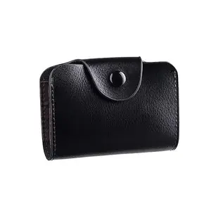 Stealodeal RFID Protected Black Leather ATM/Credit/Debit 15 Slots for Men & Women Card Holder(Smart Wallet)