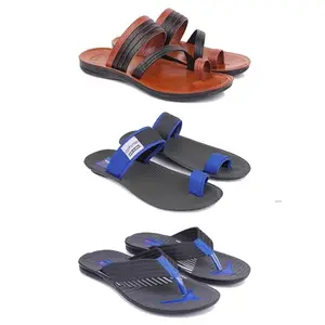 DRACKFOOT Men's Sandals | Lightweight Wear| Stylish & Easy to Wear For Men's GR-SAN-(3-COMBO)-3151-3134-3132-6