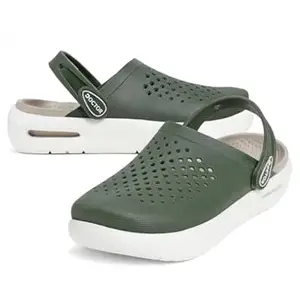 DOCTOR FEEL SOFT Men Platform Clogs with Adjustable Back Strap | Lightweight EVA Cushioned Sole | Breathable Anti-Slip Everyday Wear Footwear for Indoor & Outdoor Use