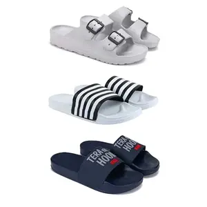 Men?s Casual Slip-On Sandals ? Designs & Stylish Open-ToePCV-SAN-(3-COMBO)-3114-3026-1588-7