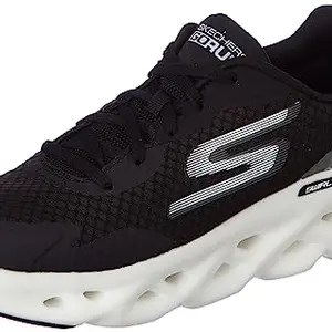Skechers-GO Run Swirl TECH-Men's Running Shoes-220551-BKW-BLACK/WHITE UK6