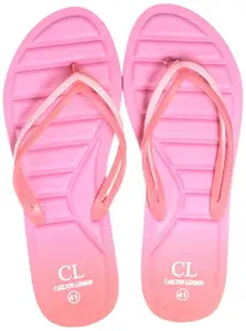 Carlton London Women's Flip Flops, Pink, 3