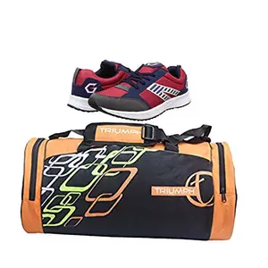 Gowin Nx-2 Red/Blue Size-10 with Triumph Gym Bag Rounder-1 Pro-66 Black/Red