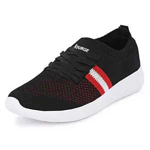 Bourge Men Loire-z190 Black and Red Running Shoes-6 UK (40 EU) (7 US) (Loire-129-06)