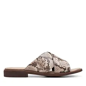 Clarks Declan Ivy Taupe Snake UK-6