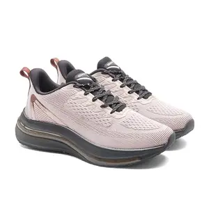 ASIAN Powerplay-30 Men’s Running Shoes | Lightweight Knit Upper, TPU Frame for Lateral & Arch Support, Memory Foam Bounce Insole | Ideal for Gym, Travel, Running & Walking Beige Black