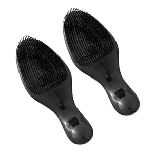 UMAI Mini Detangler Hair Brush | Soft & Flexible Bristles | Compact & Stylish | Wet & Dry Hair Pain Free Detangling | Travel-Friendly | Hair Brush For Women, Men & Kids (Pack of 2)