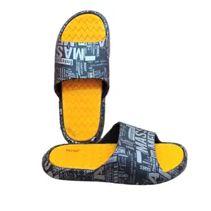 Generic Sliders for Men’s and Boy’s | Flip Flop | Men’s Trending Golden sole Designed Slipper (numeric_8)