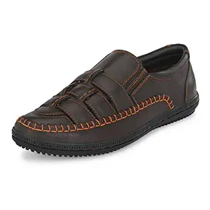 Centrino Men's Brown Fisherman Sandals-10 UK (6110)