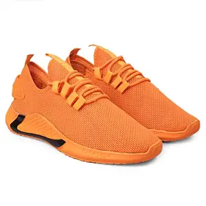 BXXY Men's Orange Hiking Shoe-6 UK (695-Orange-6)