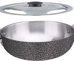 Carnival Aluminium Coating kadhai 5.5 LTR with Stainless Steel lid (Induction Based) price in India.
