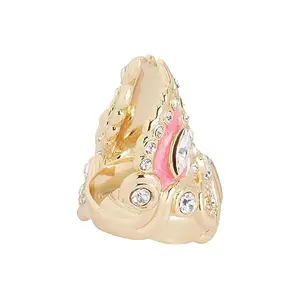 Shaze Anzio ring | rings for women | Made of Brass | cubic zirconina stones | Ring | Color - Pink