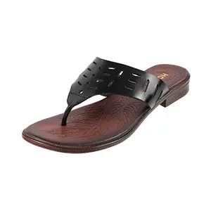 Mochi Women Leather Black Sandals (32-551-11-36) Size (3 UK (36 EU))