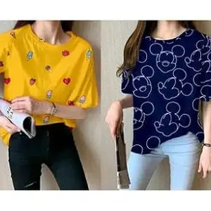 Trendy Women’s T-Shirt – Soft, Stylish, and Comfortable Tee for Everyday Fashion and Casual Wear Design No SH-P3490-S