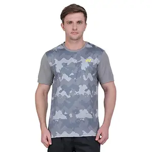 Yonex RM 1459 Polyester Round Neckm (Frost Gray) TRU Breeze: Sweat Free/Dry and Comfortable