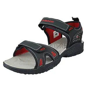 ABROS Men's SLG-0144 ASLG0144 Sports Sandal -Navy/Red -7UK