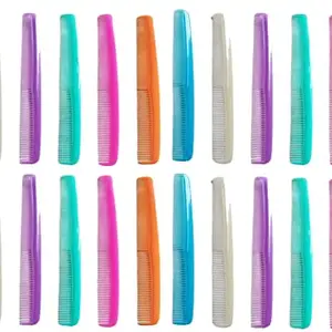 Jiyansh Traders Plastic 024 Piece Fresh 1St Plastic Raguler Plane Hair Comb For Both Men & Women, Boys & Girls (Multicolor8)