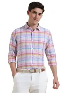 Allen Solly Men's Slim Fit Shirt (ASSFQSPFM25814_Pink