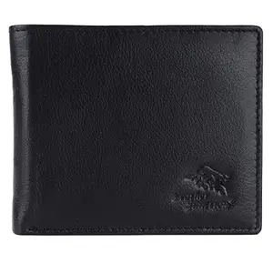 Leather Junction Formal Men's Black Genuine Leather Wallet (34006000)
