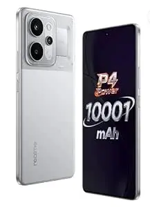 realme P4 Power 5G Smartphone, 8GB RAM, 128GB Storage, TransSilver, 10001mAh Battery