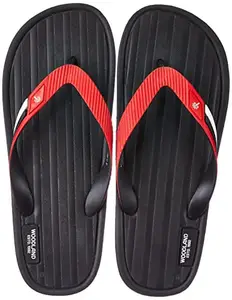 Woodland Men's Black Flip Flop-8 UK (42 EU) (FF 4033021)