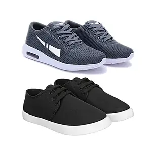 Bersache Sports Shoes for Men | Latest Stylish Sports Shoes for Men (Pack of 2) Combo(MM)-1566-349 Multicolor