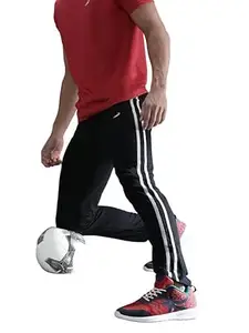 CROCODILE Men Solid Slim Fit Track Pant | Single Jersey Fabric | Drawstring Waist | 3 Pockets