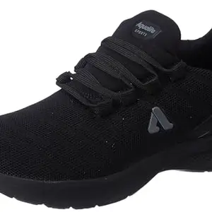 Aqualite Men Bulgaria Shoes, Black/D.Grey, 6 UK/India