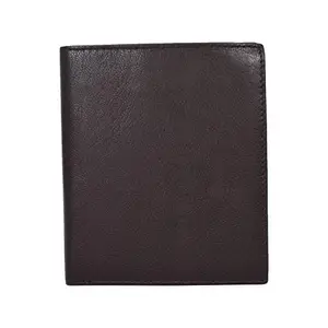 Leatherman Fashion LMN Genuine Leather Dark Brown Color Unisex notecase with13 Card Slots