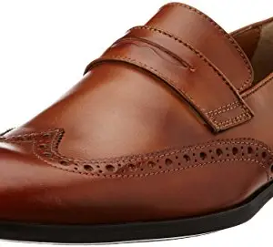 Ruosh Men's Tan Leather Formal Shoes - 9 UK/India (43 EU)