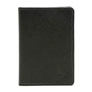 LOUIS STITCH Safiano Leather Grey Wallet for Men | RFID Blocking Wallet with ID Card Holder, 1 Cash Compartment, 2 Card Slots | Slim Purse for Men (WL-SFCH)
