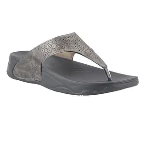 WELCOME LF-67 Women's Slippers/FlipFlops Lightweight Super Flexible Arch Support Durable Anti Skid & Stylish Dailywear Slippers/FlipFlops for Women W-LF-67-GRY_5