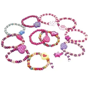 MOOLYAVAAN PRODUCTS Beautiful Multi Design 8mm Colorful Beads Friendship Bands for your Friends (Pack of (3)