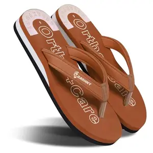 Dashny Women's (1570) |Extra Super Soft Comfortable Slippers |Tan Casual Slides Slippers 3 UK