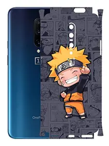 AtOdds - OnePlus 7 Pro Mobile Back Skin Rear Screen Guard Protector Film Wrap (Coverage - Back+Camera+Sides) (Naruto)
