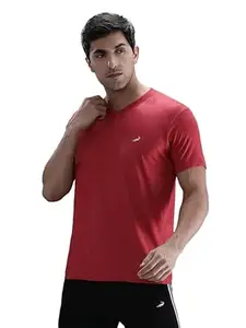 CROCODILE Men Solid Sport Fit T Shirt | Round Neck | Short Sleeve | Regular Length | Basic Casual Pull On Topwear