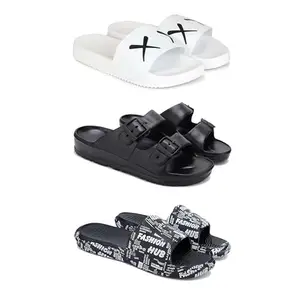 Men's Sandals | Lightweight Wear| Stylish & Easy to Wear For Men's PCV-San-(3-COMBO)-3029-3115-3103-6
