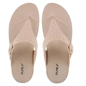 FLITE Daily Use Slippers For Women/Bathroom Slippers/Home Slippers/All Day Wear Fl-430 (Beige, Numeric_4)