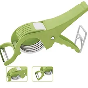 LaBelle LaBelle 2 in 1 Veg Cutter | Plaic Vegetable Cutter | Slicer and Peeler with Smart Locking Syem