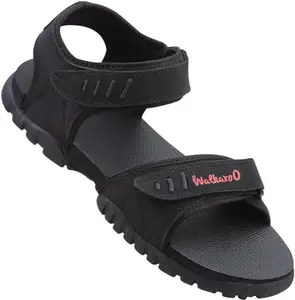 WALKAROO Boys Black Black Sandals (4509) 1 UK