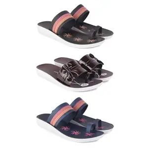 Women's Comfortable Sandal,Casual Lightweight Sandal for Everyday Wear | PCR-(3-COMBO)-1992-1987-1991-5