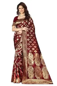 Shasmi Women's Banarasi Saree Pure Kanjivaram Silk Saree Soft new ladies 2026 Design Wear Pattu Sarees Latest Cotton Party Sari collections With Blouse Piece for Wedding sadi (PARI 75)