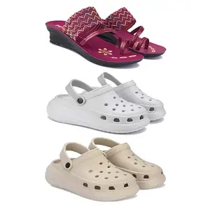 Women's Comfortable Sandal,Casual Lightweight Sandal for Everyday Wear | (Combo-3)-1949-OO5-OO1-8-EURO-39