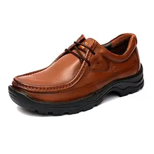 Hitz Men's Tan Leather Formal Shoes (2651)