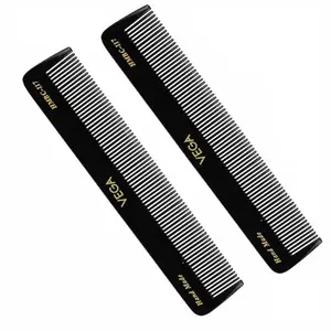 Vega Dressing Hair Comb, (India's No.1* Hair Comb Brand) For Men and Women,Black, Pack of 2,(VC2HMBC-117)