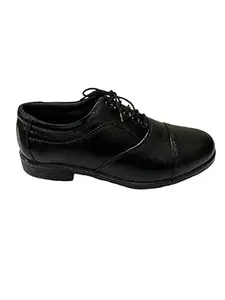 Genuine Black Leather Lace Up Shoes | Formal Shoes for Men for Office Fashion Stylish (Black, UK Footwear Size System, Adult, Men, Numeric, Medium, 9)